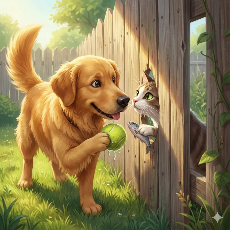 Murilo e o gatinho amigo
