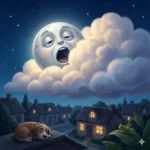 historinha da lua sonolenta