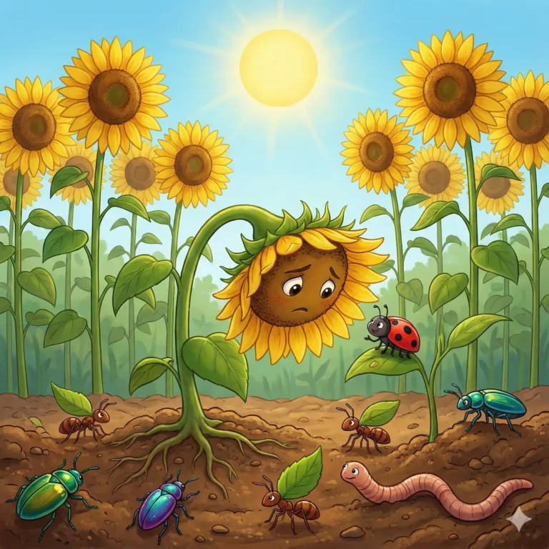 O Girassol Teimoso que Olhava para a Terra