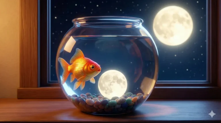 O Peixinho Dourado e a Lua de Vidro
