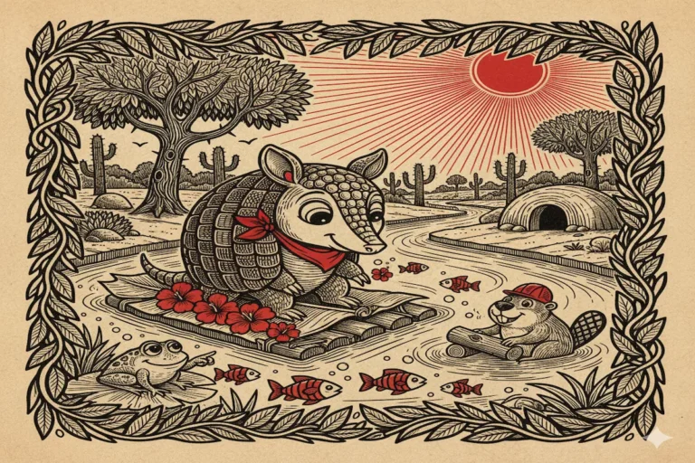 O Tatu que Queria ser Peixe: Um Cordel de Aventura Infantil