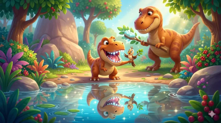 O Dinossauro que Fugia da Escova de Dentes