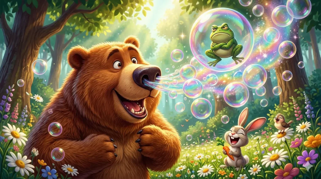 Beto, o Urso que Espirrava Bolhas de Sabão/histórias para dormir