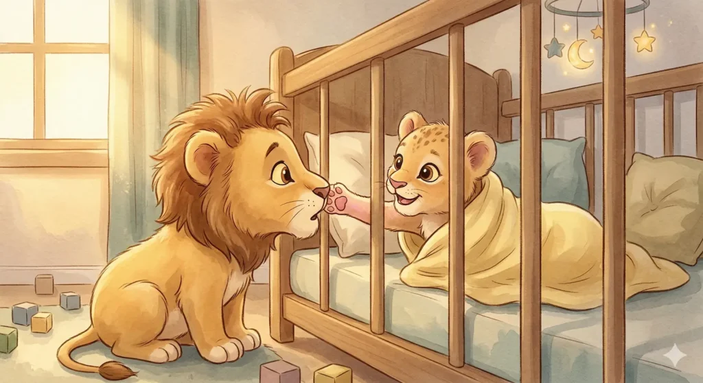 O Leãozinho Leo e o Bebê da Savana