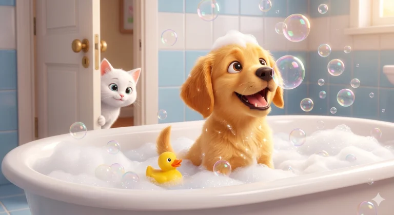 O Cachorrinho que Fugia do Banho