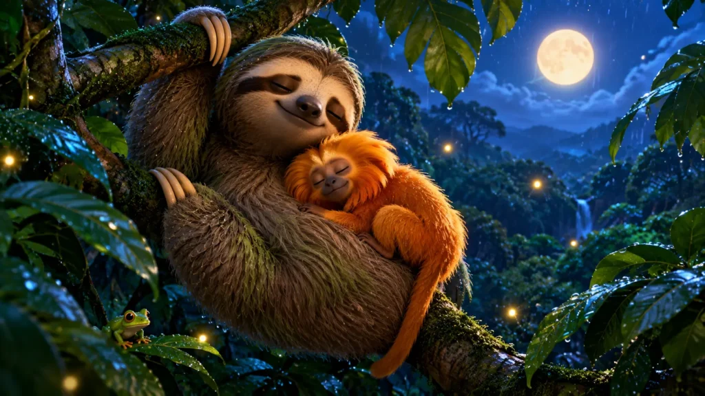 Nina, a Preguiça, e o Mico que Não Conseguia Dormir